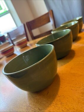 Gallery Olive Green Ceramic Bowls - Set of 4